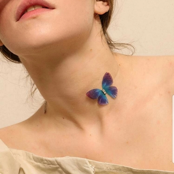 Nikkiwallflower Jewelry - *Sejla* Butterfly Choker
